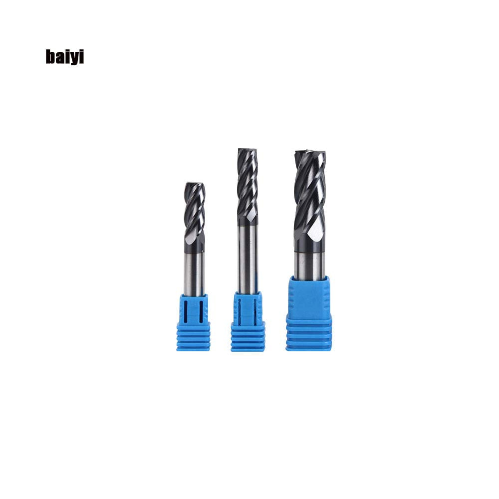 1/2 Carbide Square End Mill 4 Flute AlTiN Coating Pack of 2 C69539