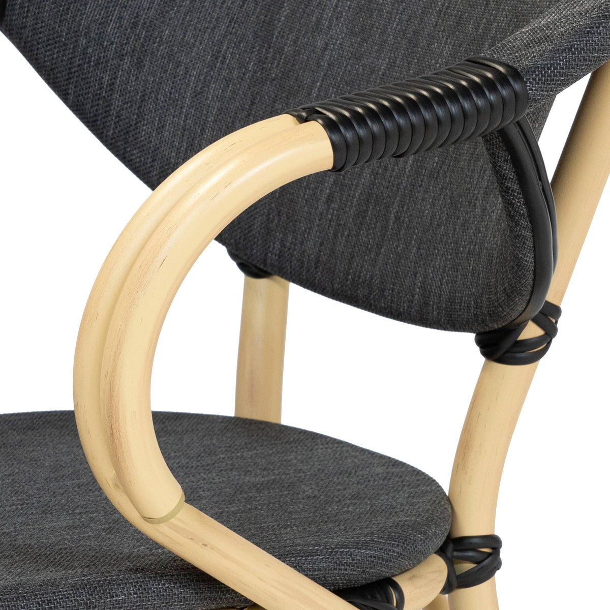 Natural Tone Patio Side Chairs Set of 2 H954