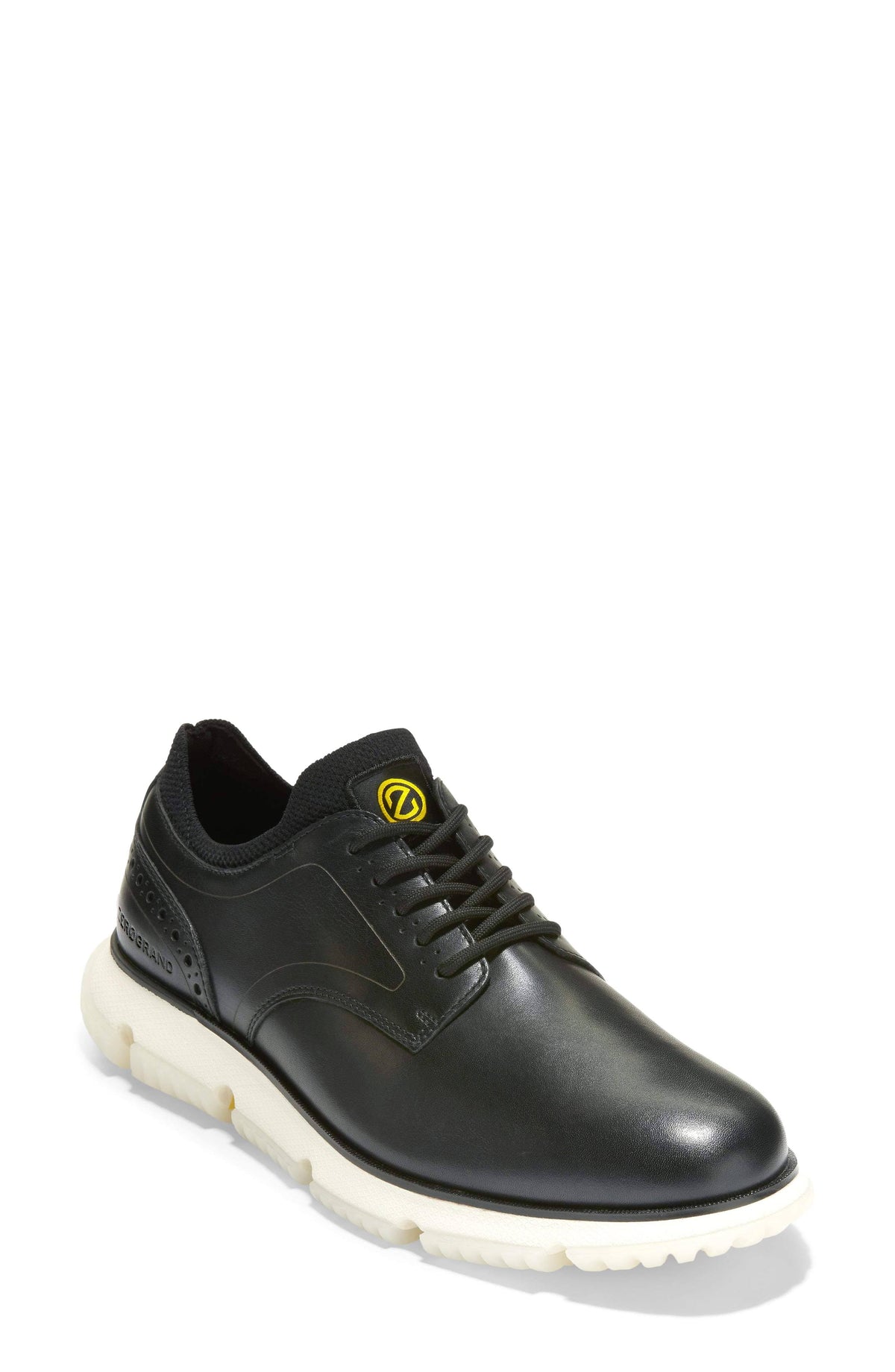 Black Plain Toe Derby Shoes L903