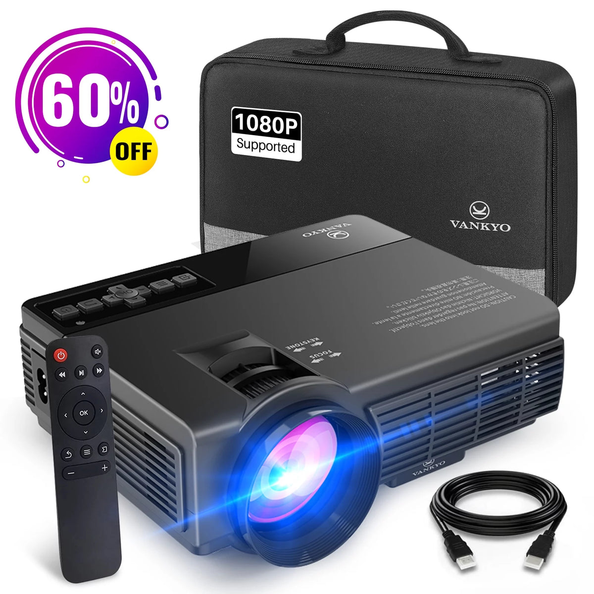 1080P Supported Mini LED Portable Projector A255274