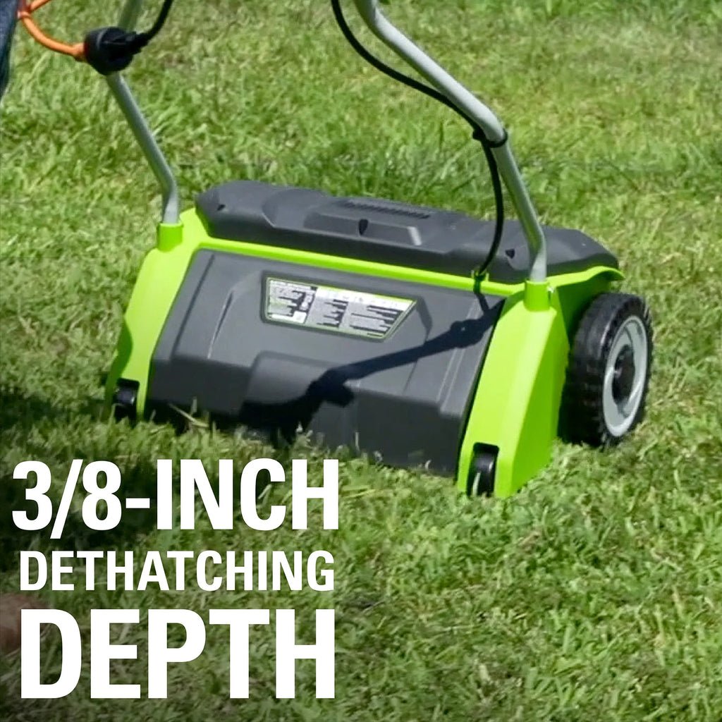 14 in. 10 Amp Corded Electric Dethatcher W142