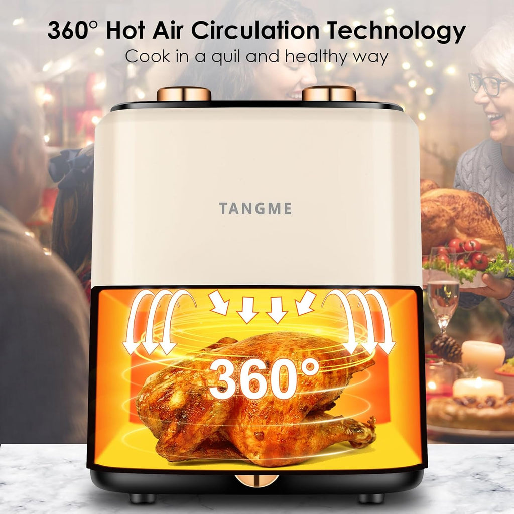 5.8Quart Air Fryer Oven with Viewing Window Non-stick Basket I47237