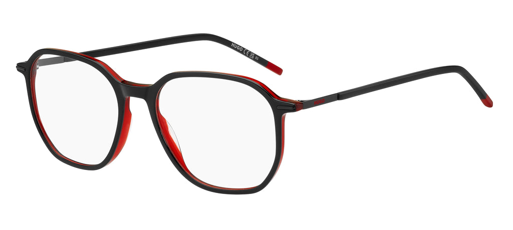 Geometric Acetate Men Black Red U10692