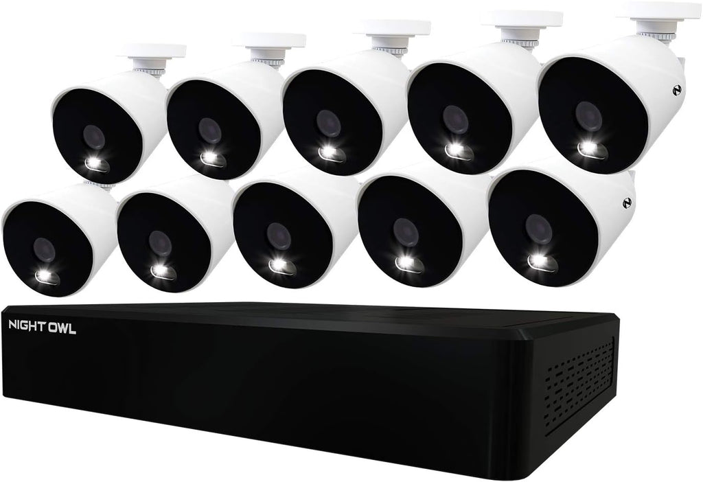 6 Wired 4K Ultra HD Indoor/Outdoor Security Camera System with 2TB Hard Drive E788945