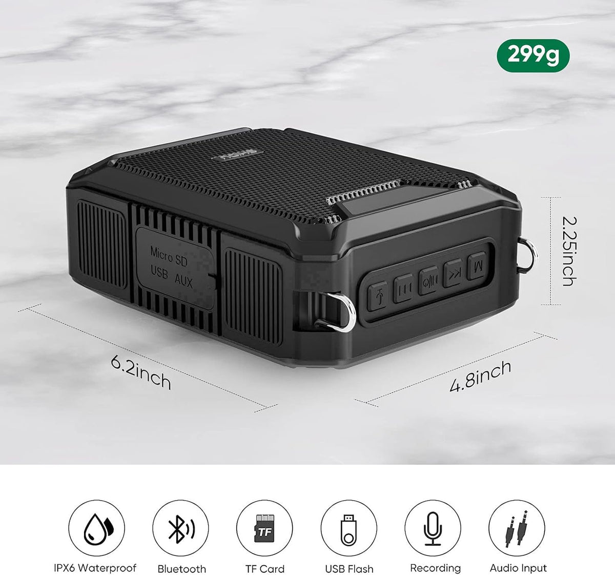 Portable Waterproof 18W Voice Amplifier T234067