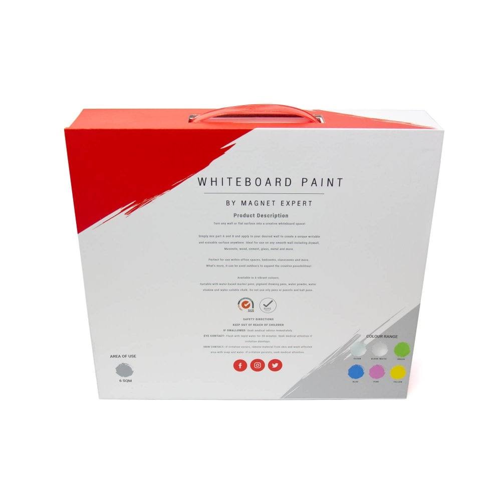 Gloss White Whiteboard Paint, 6sqm Coverage, Pack of 1 T5989