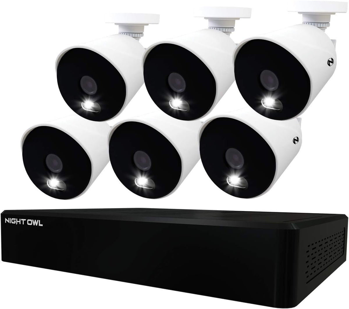 6 Wired 4K Ultra HD Indoor/Outdoor Security Camera System with 2TB Hard Drive E788945