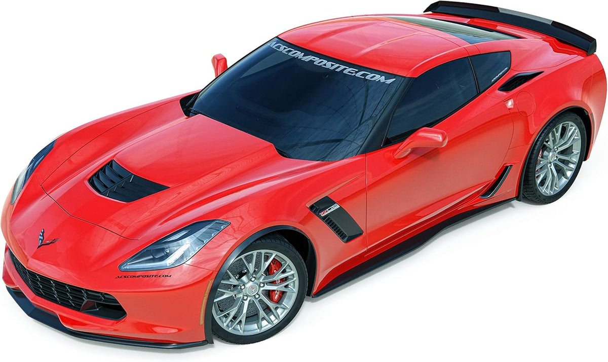 Painted Carbon Flash Black Rear Quarter Extensions W66445