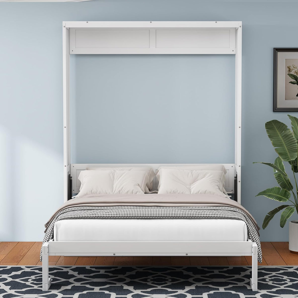 Queen Size Murphy Bed with Desk Q397089