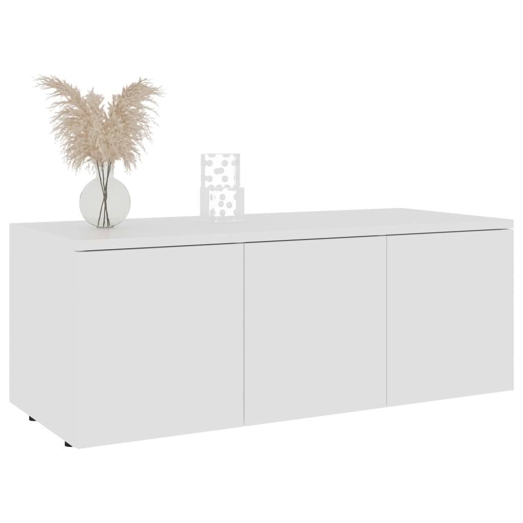 High Gloss White Chipboard TV Cabinet G747