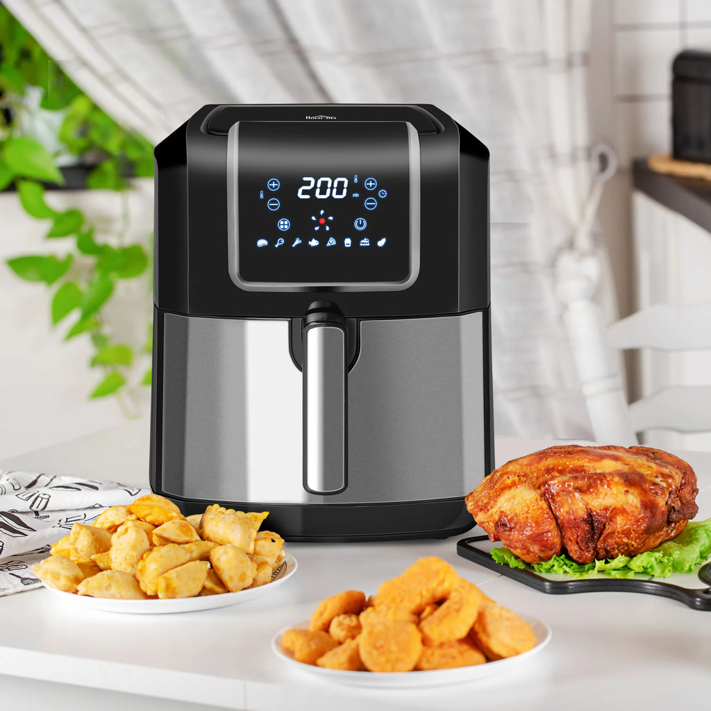 Black 6.9 Quart Air Fryer with Nonstick Basket O841745