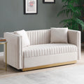 Tufted Velvet Loveseat J469161