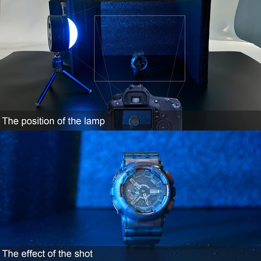 Mini RGB LED Light with APP Control, 2800K-10000K Dimmable Camera Video Lighting I9338