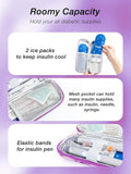 Insulin Cooler Travel Case and 2 Nylon Ice Packs Bundle N7615