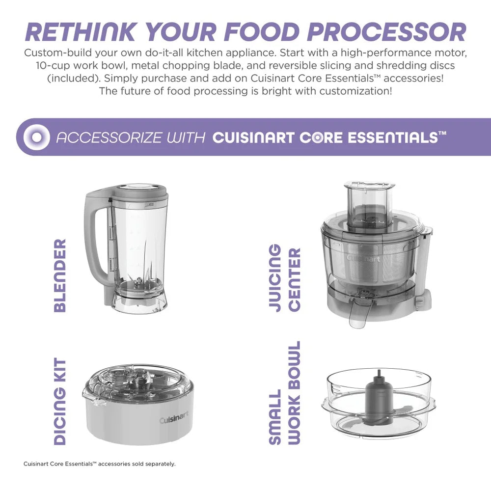 10-Cup Multifunctional Food Processor with 6-Piece Steak Knife Set R28335