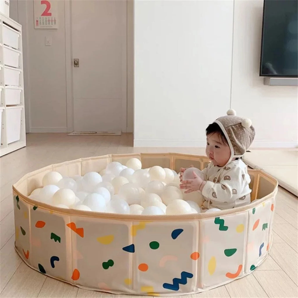 Collapsible Hard Plastic Dog Pool 32 Ball Pit W91448