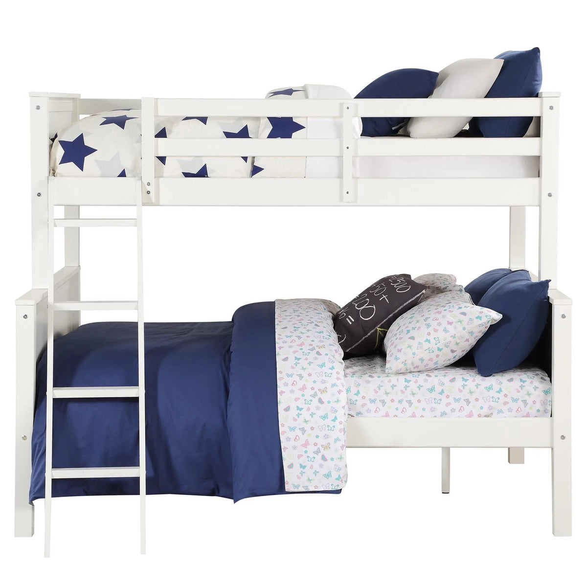 Twin-Over-Full Wood Bunk Bed J7739