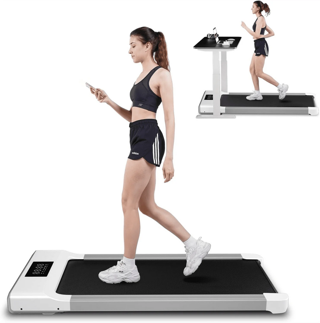 300lb 2.5HP Under Desk Treadmill with LED Display Y946396