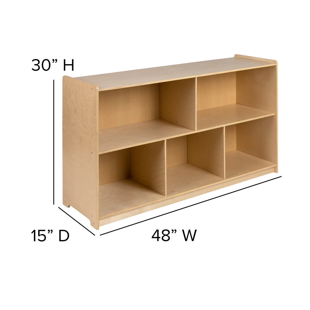 Wooden 5 Section Storage Cabinet Q24064