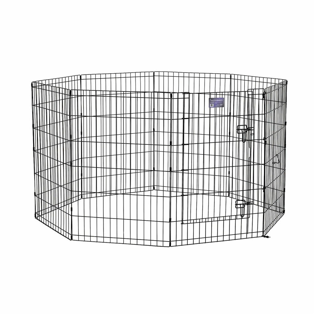 Black Exercise Pen with Door M8153