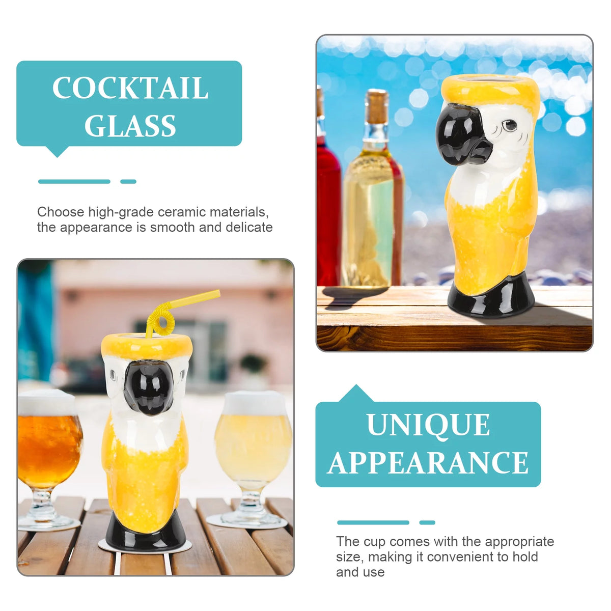 Parrot Shape Cocktail Cup Tiki Cup O713874