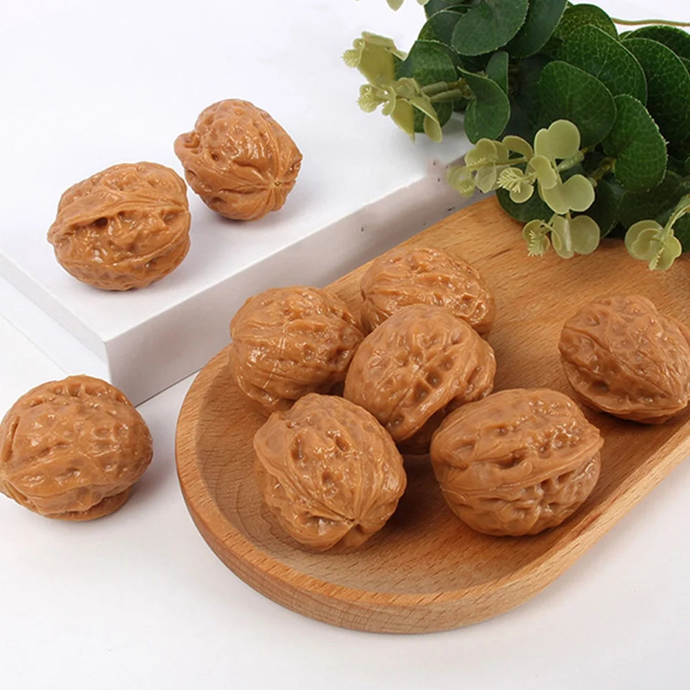 Faux Walnut Photo Prop 12 Pcs Miniature Doll House Artificial Home Decor Ornament C788223
