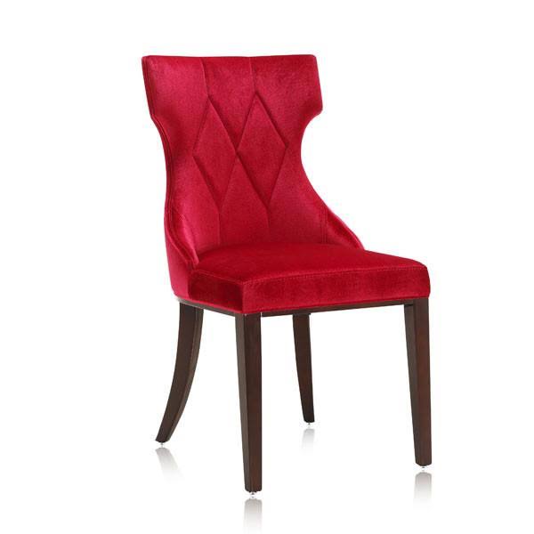 Velvet Dining Chair Set of 2 Grey D489