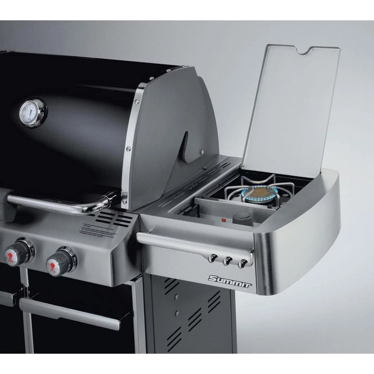 Black Natural Gas Grill with Rotisserie X166134
