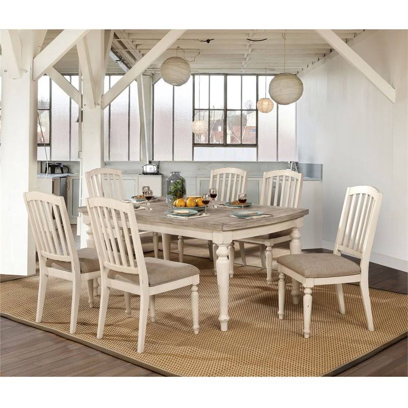 Antique White Wood Side Chair (Set of 2) R459