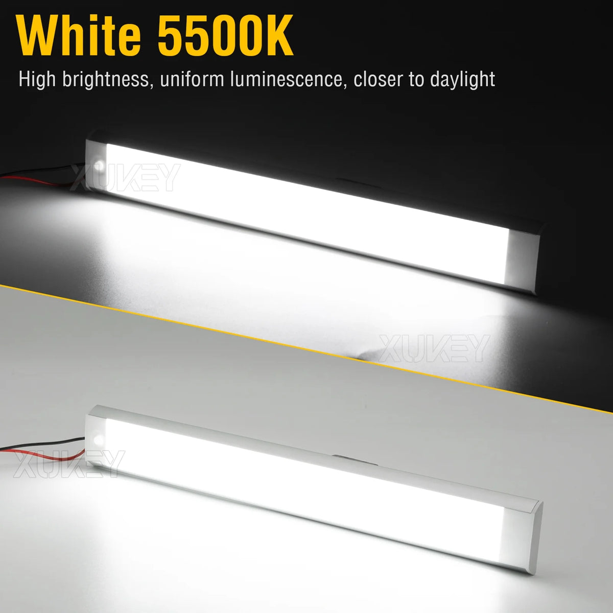 4pc RV Car Interior Led Ceiling Lights Strip Bar Boat Camper Trailer 10W Bright White L5922