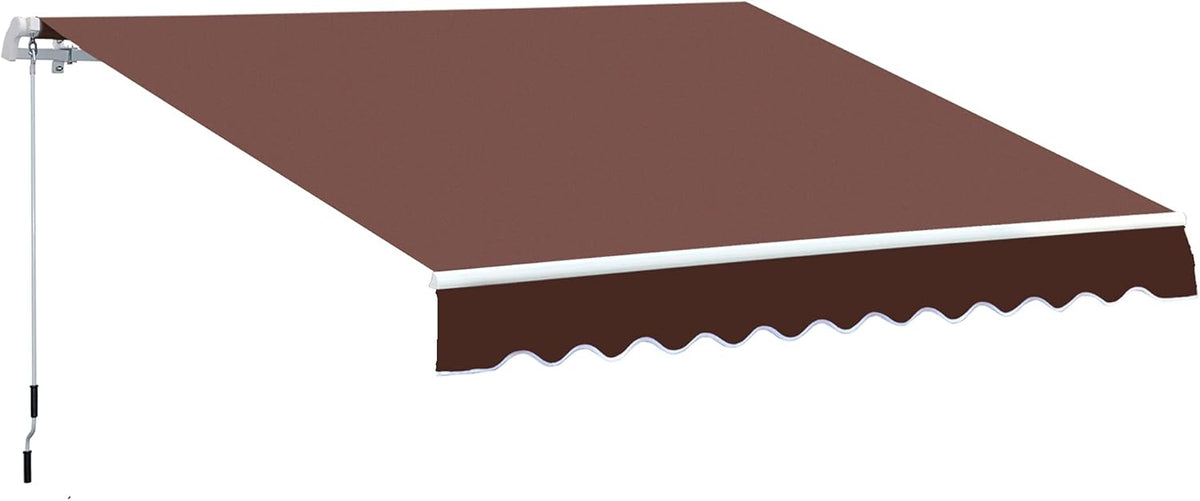 Light Grey Retractable Patio Awning Canopy K458