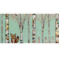 Canvas Print of Fox and Rabbits G1326
