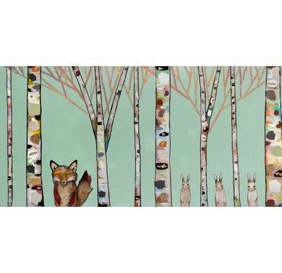 Canvas Print of Fox and Rabbits G1326