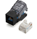 White Cat6A Toolless Keystone Jack, 12 Pack L34231