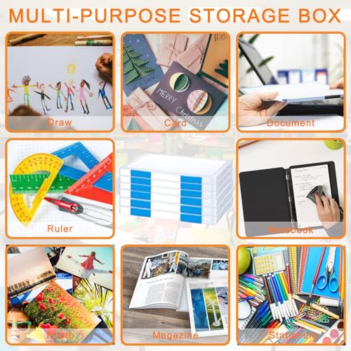 Clear A4 Plastic File Storage Box X600