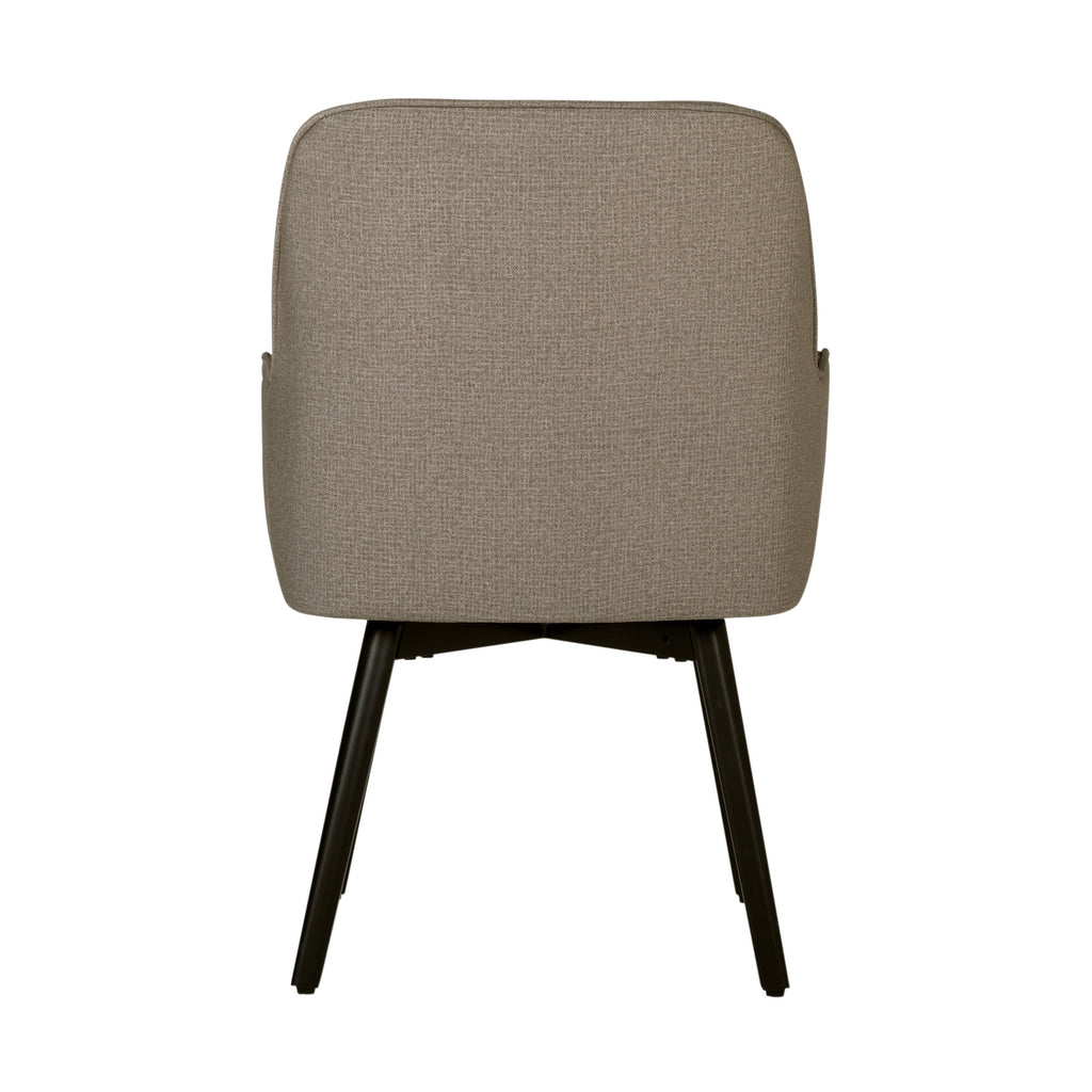 Black Camel Fabric Swivel Chair with Arms G84163