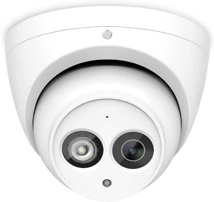 6MP PoE IP Turret Camera with Built-in Mic B22419