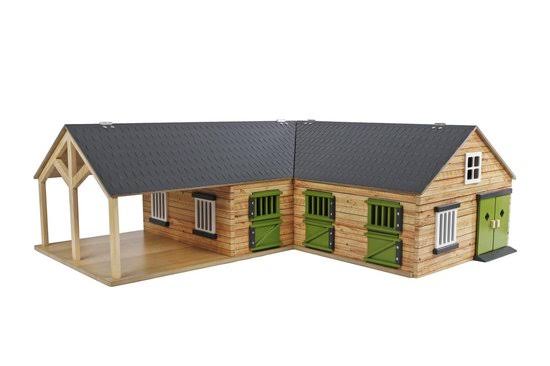 1-24 Scale Horse Stable with 4 Box Storage & Wash Box Q9613