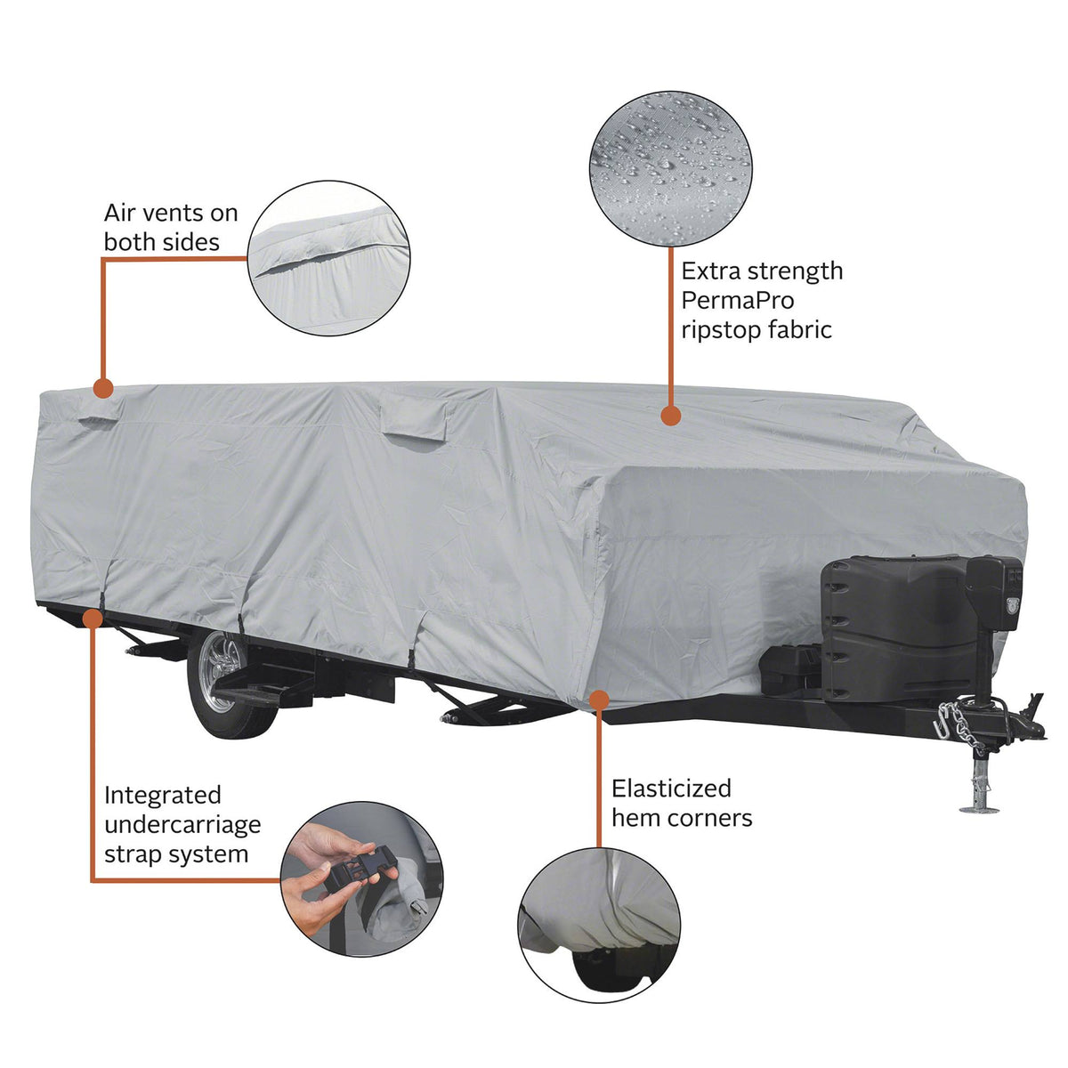 Folding Camper Cover 14ft-16ft W131