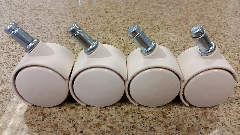 Casters in Almond / Sand (Set of 8) X204116