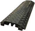 Black 2 Channel Rubber Cable Protector J48873
