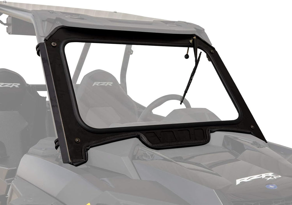 Vented Front Glass Windshield with Aluminum Frame and Manual Wiper B231
