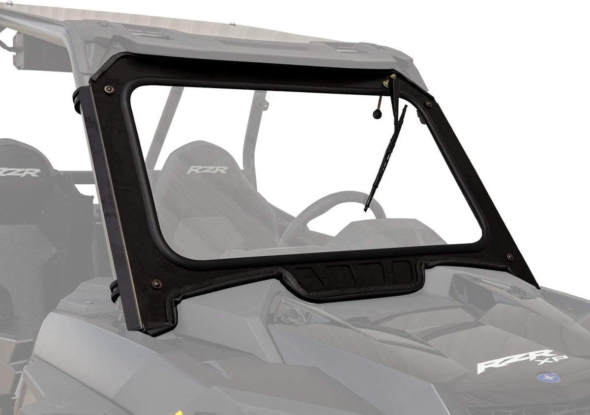 Vented Front Glass Windshield with Aluminum Frame and Manual Wiper B231