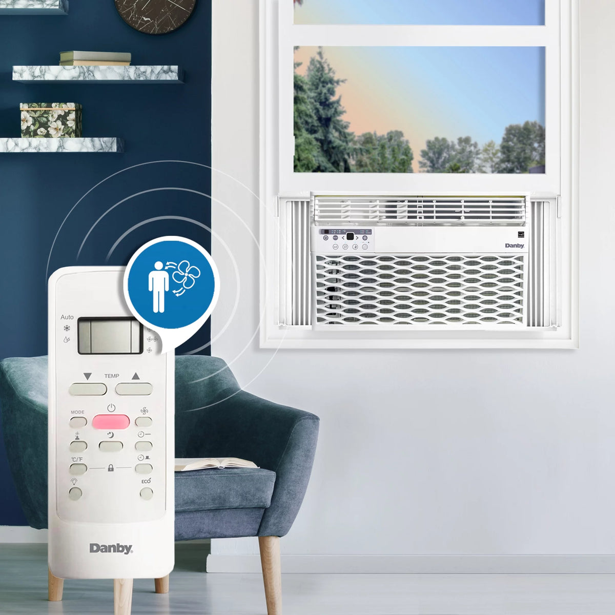 8,000 BTU White Window Air Conditioner with Remote A71063