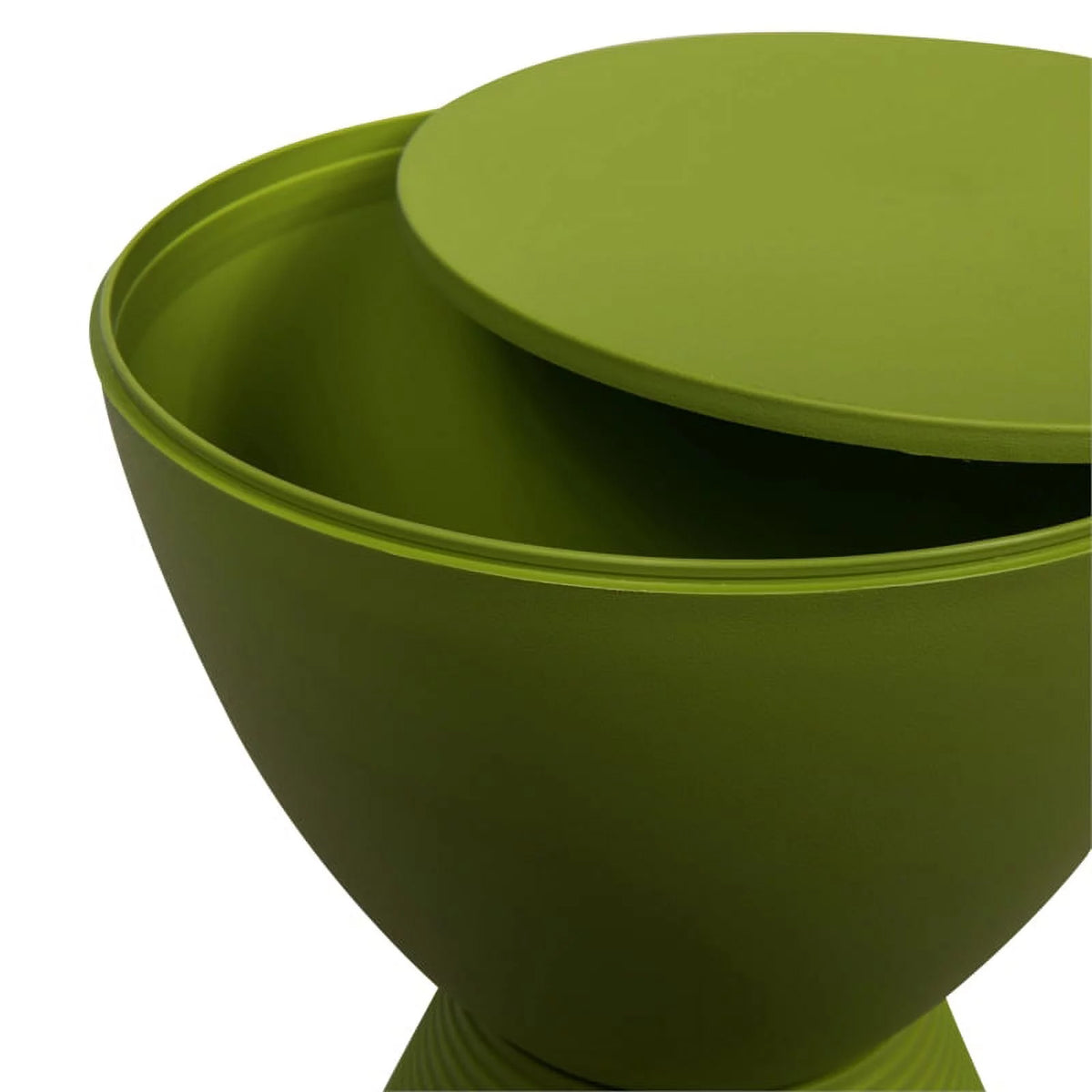 Green Plastic Round End Table Set of 2 P9273