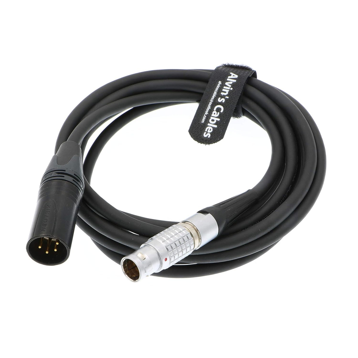 XLR 4 Pin Male to 6 Pin Male Cable Pack of 2 K227