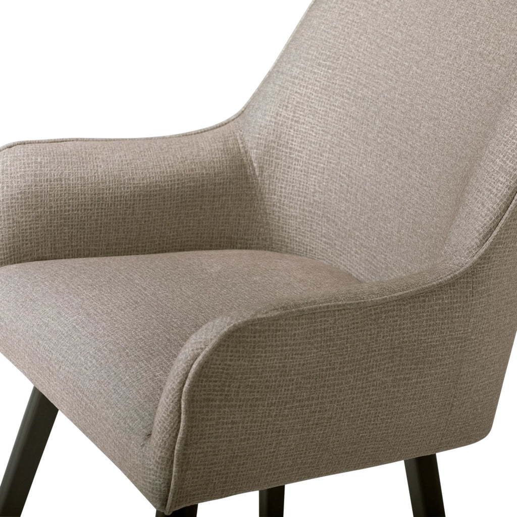 Black Camel Fabric Swivel Chair with Arms G84163