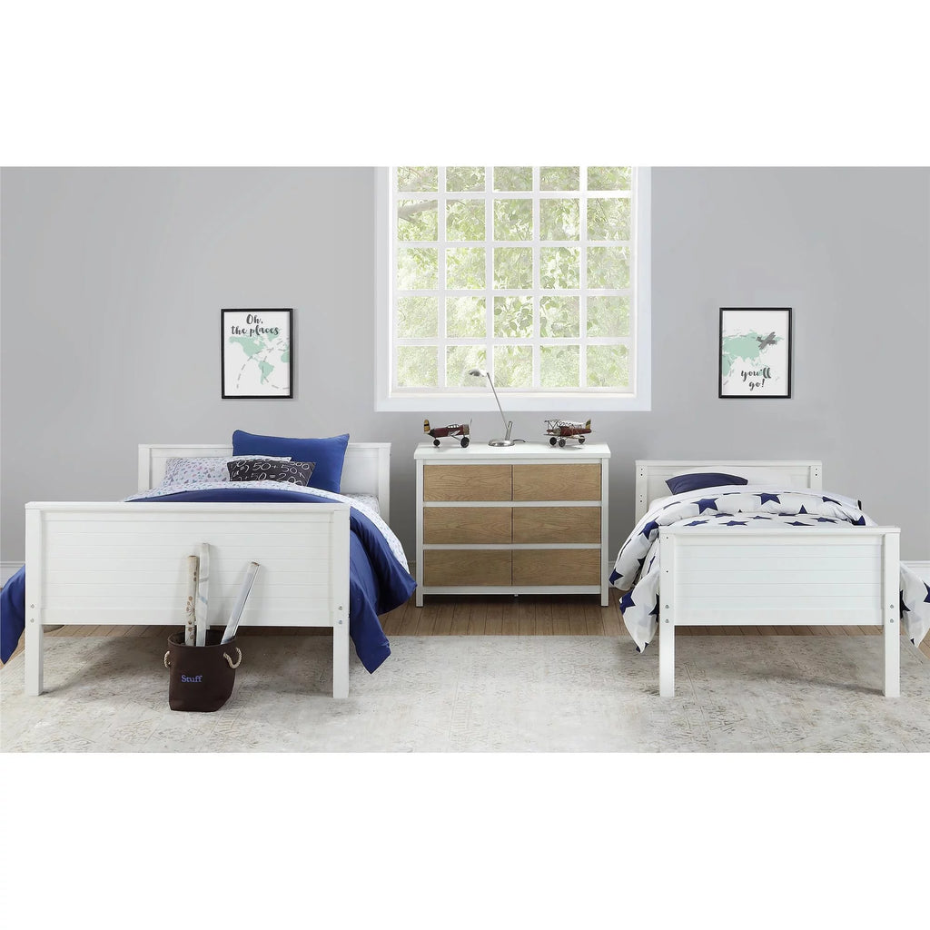 Twin-Over-Full Wood Bunk Bed J7739