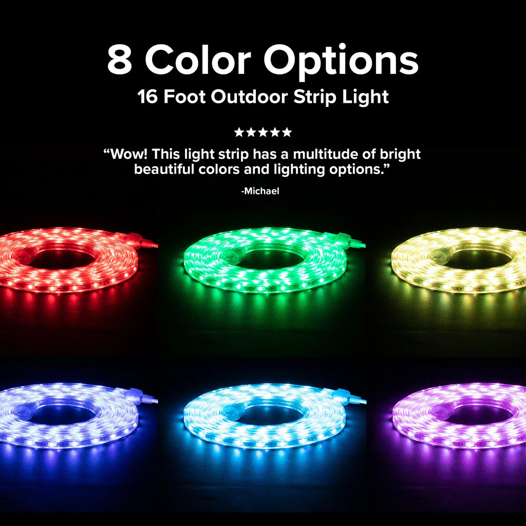 36 Watt 16 Foot Color Changing LED Outdoor Strip Light G464