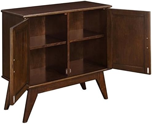Solid Wood Storage Cabinet in Auburn Brown I63268